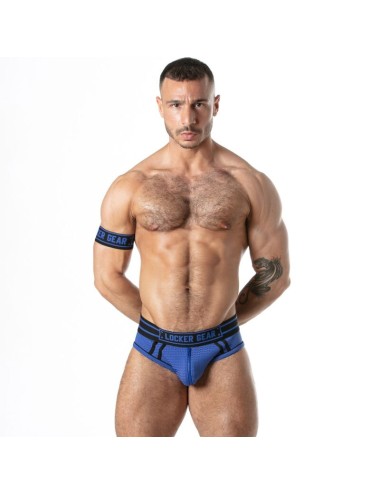 LOCKER GEAR - SLIP SPORT EN MAILLE BLEU S