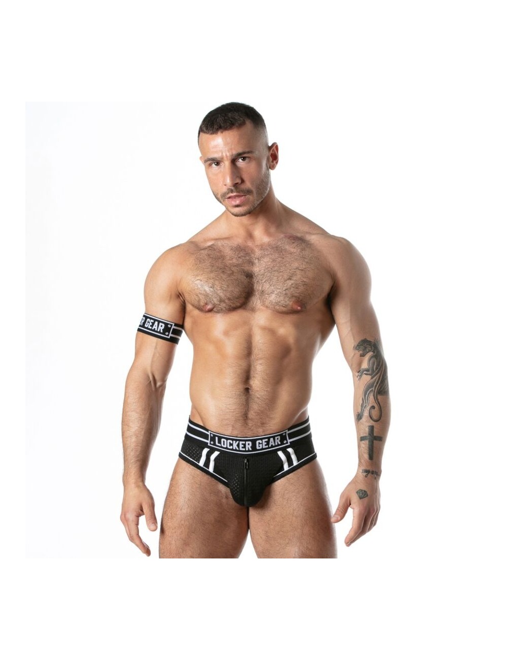 LOCKER GEAR - SLIP SPORT EN MAILLE NOIR L