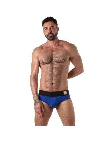 LOCKER GEAR - SLIP DE SPORT À CEINTURE LARGE BLEU S
