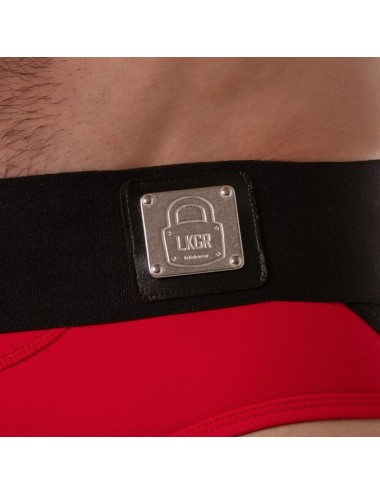 LOCKER GEAR - SLIP ROUGE À CEINTURE LARGE S