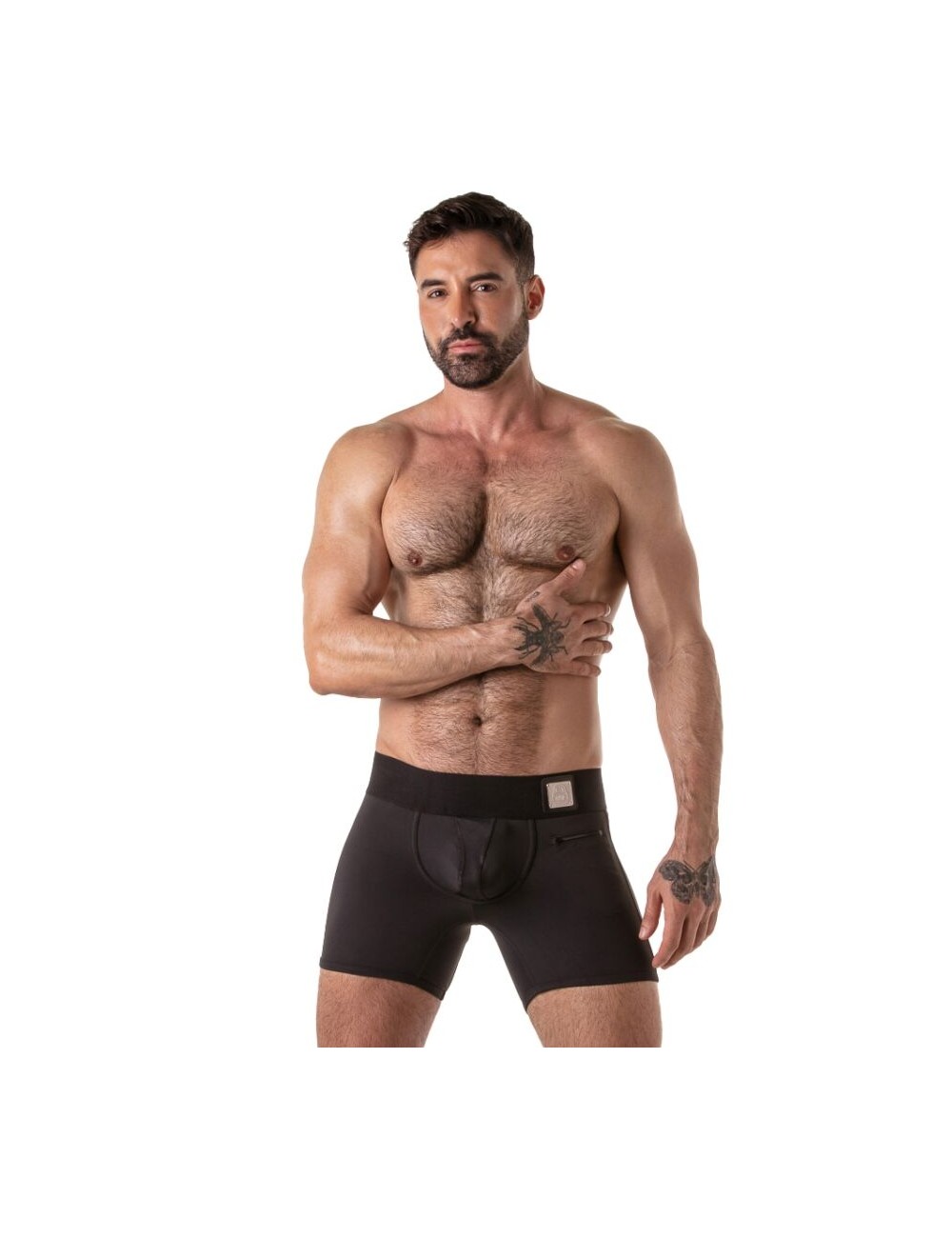 LOCKER GEAR - BOXER NOIR À LARGE CEINTURE S