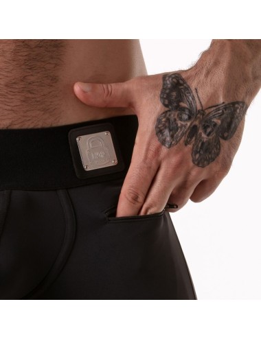 LOCKER GEAR - BOXER NOIR À LARGE CEINTURE S