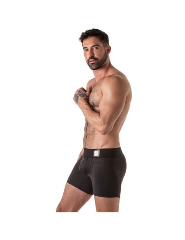 LOCKER GEAR - BOXER NOIR À LARGE CEINTURE M