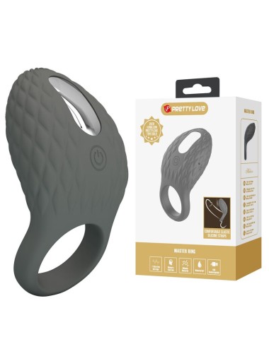 PRETTY LOVE - BAGUE VIBRANTE TEXTURÉE RECHARGEABLE AVEC STIMULATEUR