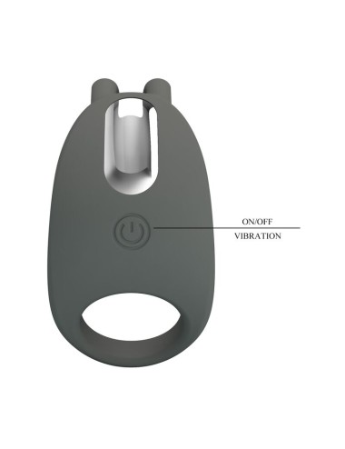 PRETTY LOVE - BAGUE VIBRANTE RECHARGEABLE AVEC STIMULATEUR LAPIN