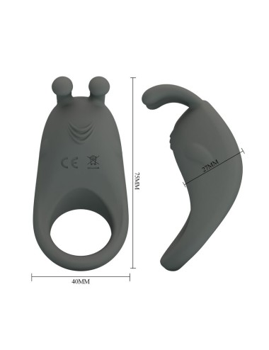 PRETTY LOVE - BAGUE VIBRANTE RECHARGEABLE AVEC STIMULATEUR LAPIN