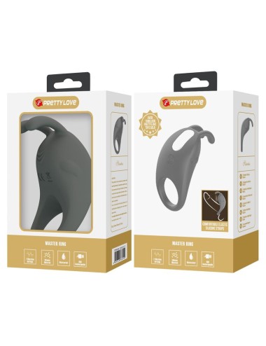 PRETTY LOVE - BAGUE VIBRANTE RECHARGEABLE AVEC STIMULATEUR LAPIN