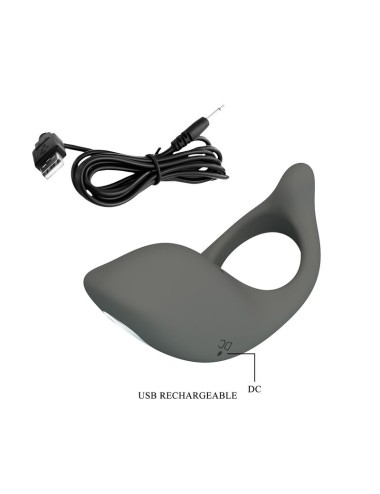 PRETTY LOVE - ANNEAU VIBRANT RECHARGEABLE EN SILICONE SOUPLE