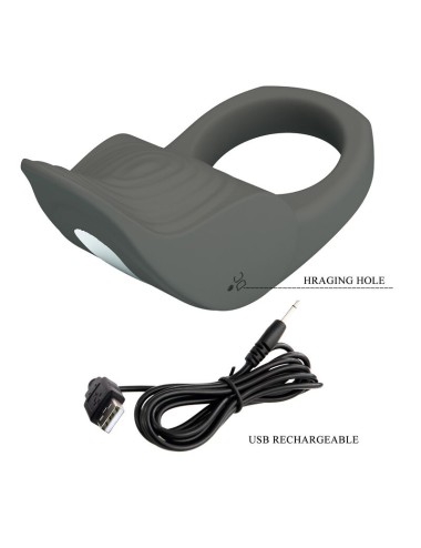 PRETTY LOVE - ANNEAU VIBRANT RECHARGEABLE EN SILICONE FLEXIBLE