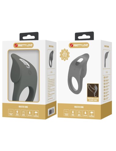 PRETTY LOVE - ANNEAU VIBRANT RECHARGEABLE EN SILICONE FLEXIBLE