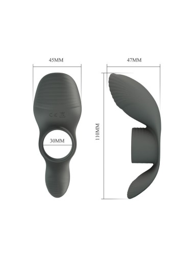 PRETTY LOVE - ANNEAU VIBRANT RECHARGEABLE À DOUBLE STIMULATION