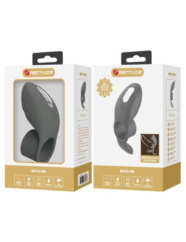 PRETTY LOVE - ANNEAU VIBRANT RECHARGEABLE À DOUBLE STIMULATION