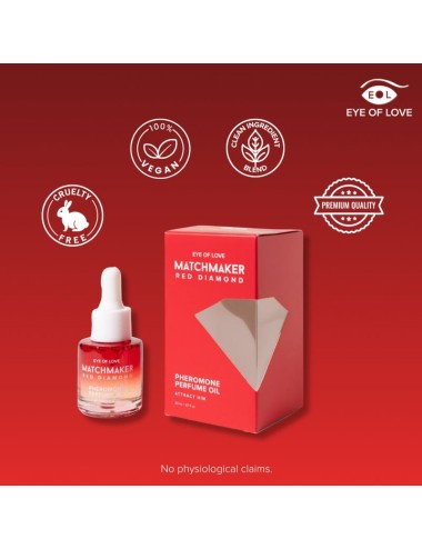 EYE OF LOVE - MATCHMAKER HUILE DE PARFUM AUX PHÉROMONES DIAMANT ROUGE 20 ML
