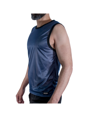 MACHO - T-SHIRT BLEU MARINE TAILLE S/M