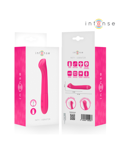 INTENSE - PATY 19 CM FLEXIBLE 10 VIBRATIONS MODÈLE 2 ROSE