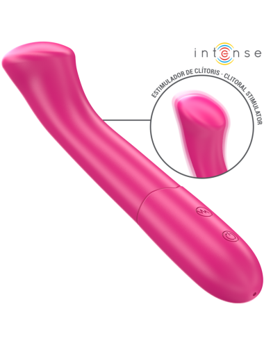 INTENSE - PATY 19 CM FLEXIBLE 10 VIBRATIONS MODÈLE 2 ROSE
