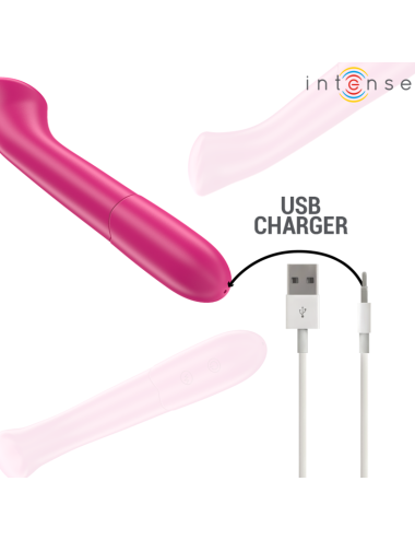 INTENSE - PATY 19 CM FLEXIBLE 10 VIBRATIONS MODÈLE 2 ROSE