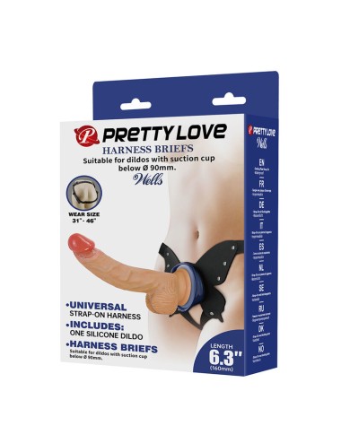 PRETTY LOVE - YETI HARNAIS À STRAP-ON AVEC GODEMICHET À VENTOUSE