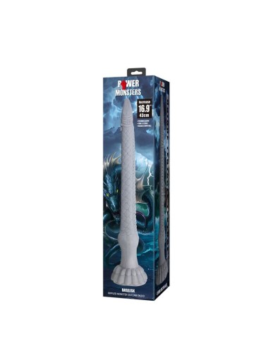 POWER MONSTERS - GODEMICHET EN SILICONE BASILISK FANTASY 43 CM Ø 5 CM