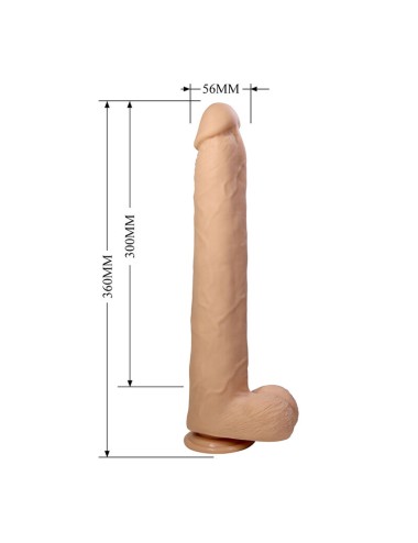 PRETTY LOVE - DANY GODEMICHET RÉALISTE FLEXIBLE AVEC VENTOUSE 36 CM -Ø- 5,6 CM