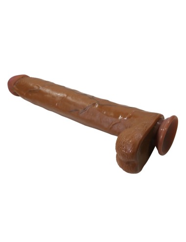 PRETTY LOVE - DANY GODEMICHET FLEXIBLE RÉALISTE AVEC VENTOUSE 36 CM -Ø- 5,6 CM MARRON