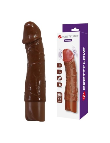 PRETTY LOVE - VIBRATEUR RÉALISTE DONALD 19,5 CM Ø 4 CM MARRON