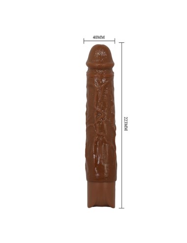PRETTY LOVE - KESSLER GODEMICHET VIBRANT RÉALISTE AVEC 10 MODES DE VIBRATION ET 10 ÉNERGIE, 22 CM, MARRON