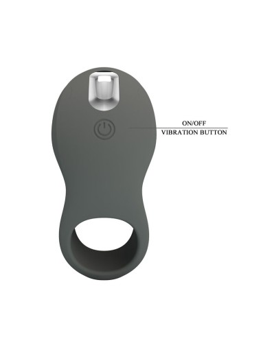 PRETTY LOVE - ANNEAU VIBRANT RECHARGEABLE AVEC DOUBLE STIMULATEUR
