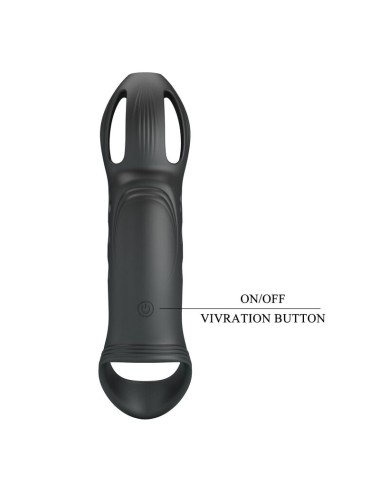 PRETTY LOVE - CRAIG ANNEAU PÉNIS VIBRANT RECHARGEABLE NOIR