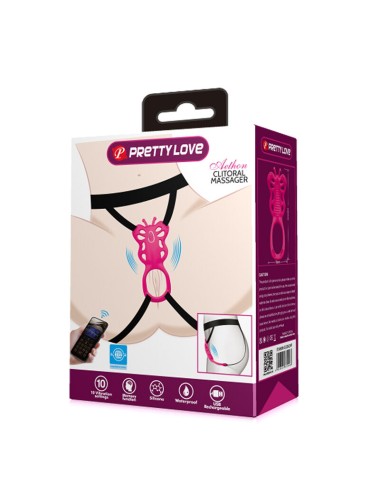 PRETTY LOVE - MASSEUR DE CULOTTE PAPILLON ROSE