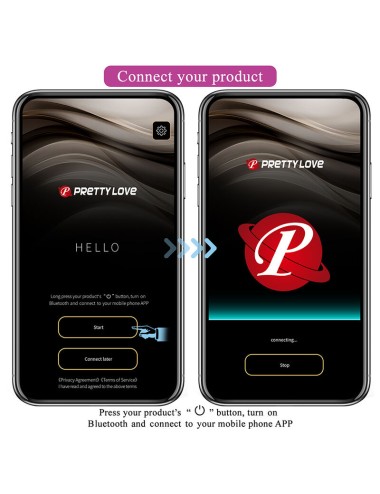 PRETTY LOVE - HAZELYNN MASSEUR ROSE À 12 FONCTIONS CONTRÔLÉ PAR APPLICATION