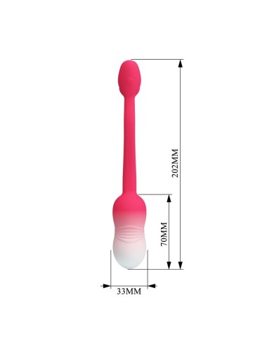 PRETTY LOVE - Å'UF VIBRANT CONTRÃ”LABLE PAR APPLICATION PULSEN 12 FONCTIONS RECHARGEABLE PAR USB ROSE