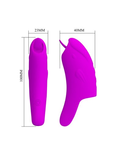 PRETTY LOVE - PETERSON HONEY FINGER VIBRATEUR À DOIGTS RECHARGEABLE VIOLET