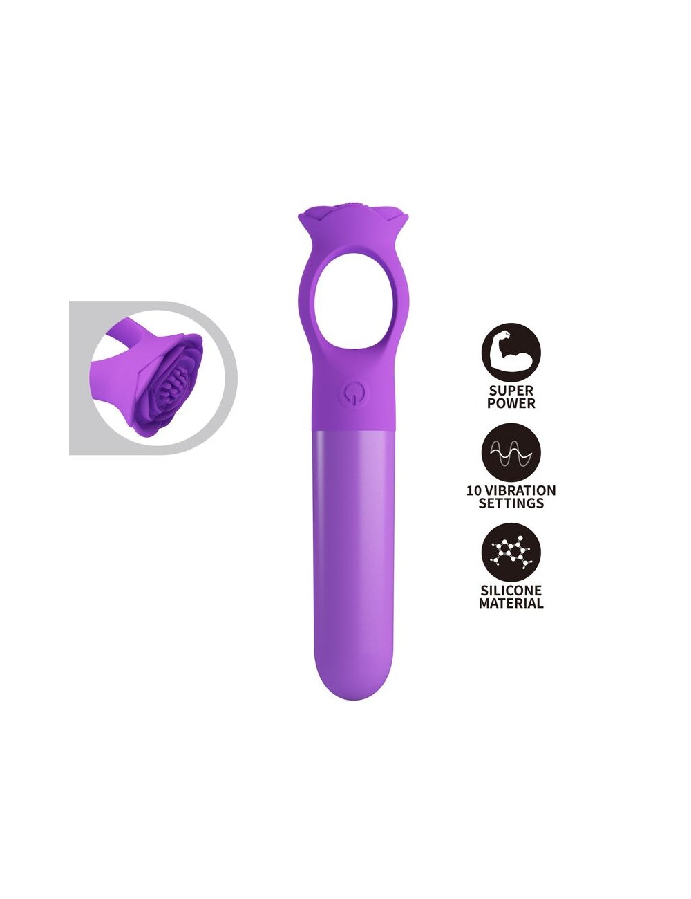 PRETTY LOVE - GIANA MINI-VIBRATEUR MASSEUR RECHARGEABLE VIOLET