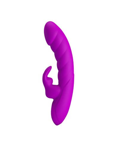 PRETTY LOVE - MONICA VIBRATEUR RECHARGEABLE À DOUBLE STIMULATION POINT G ET CLITORIAL VIOLET