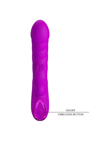 PRETTY LOVE - MONICA VIBRATEUR RECHARGEABLE À DOUBLE STIMULATION POINT G ET CLITORIAL VIOLET