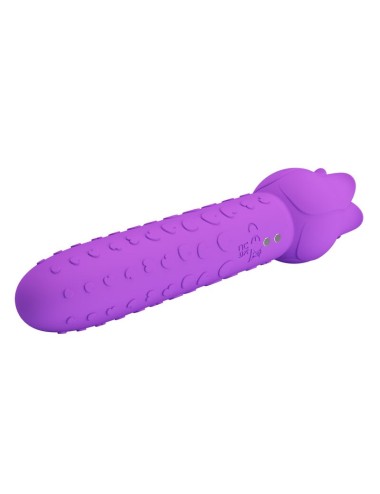 PRETTY LOVE - VIBRATEUR STIMULATEUR ORAL ET CLITORIAL RECHARGEABLE DANNELL VIOLET