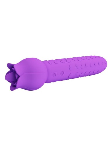 PRETTY LOVE - VIBRATEUR STIMULATEUR ORAL ET CLITORIAL RECHARGEABLE DANNELL VIOLET