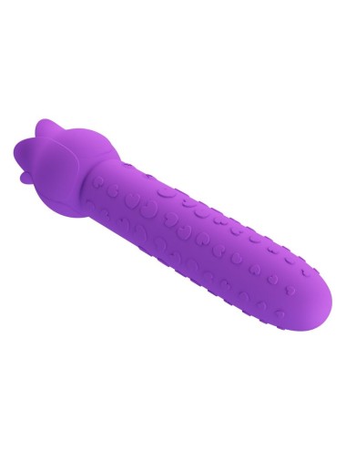 PRETTY LOVE - VIBRATEUR STIMULATEUR ORAL ET CLITORIAL RECHARGEABLE DANNELL VIOLET