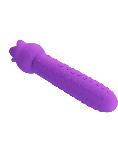 PRETTY LOVE - VIBRATEUR STIMULATEUR ORAL ET CLITORIAL RECHARGEABLE DANNELL VIOLET