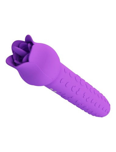 PRETTY LOVE - VIBRATEUR STIMULATEUR ORAL ET CLITORIAL RECHARGEABLE DANNELL VIOLET