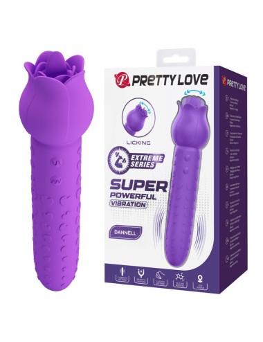 PRETTY LOVE - VIBRATEUR STIMULATEUR ORAL ET CLITORIAL RECHARGEABLE DANNELL VIOLET