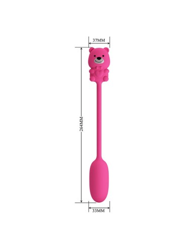 PRETTY LOVE - VIBRATEUR BALLE RECHARGEABLE OLSON AVEC TÉLÉCOMMANDE FILAIRE ROSE