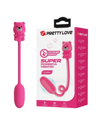 PRETTY LOVE - VIBRATEUR BALLE RECHARGEABLE OLSON AVEC TÉLÉCOMMANDE FILAIRE ROSE