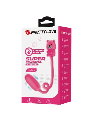 PRETTY LOVE - VIBRATEUR BALLE RECHARGEABLE OLSON AVEC TÉLÉCOMMANDE FILAIRE ROSE