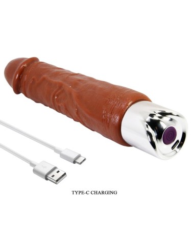PRETTY LOVE - VIBRATEUR RÉALISTE DUKE 23,5 CM Ø 4,8 CM MARRON