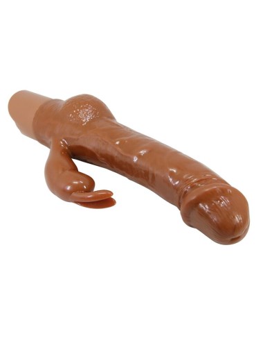 PRETTY LOVE - ELLISON VIBRATEUR LAPIN RÉALISTE 22,6 CM Ø 4,2 CM MARRON