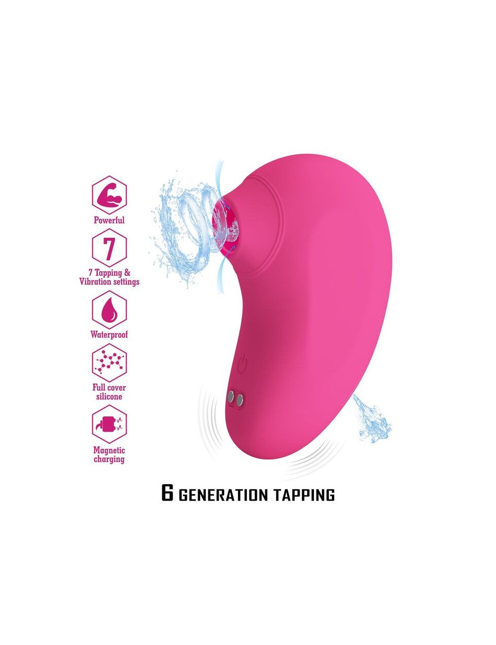 PRETTY LOVE - STIMULATEUR CLITORIAL RECHARGEABLE ARILA AVEC VIBRATION ROSE