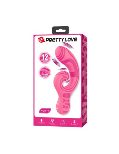 PRETTY LOVE - VERITY MASSEUR À DOUBLE EXTRÉMITÉ RECHARGEABLE PAR USB