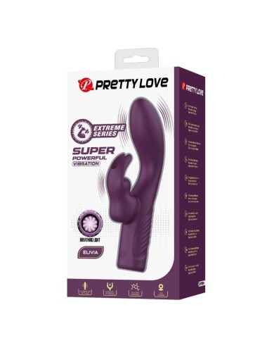 PRETTY LOVE - VIBRATEUR LAPIN RECHARGEABLE OLIVIA 10 FONCTIONS